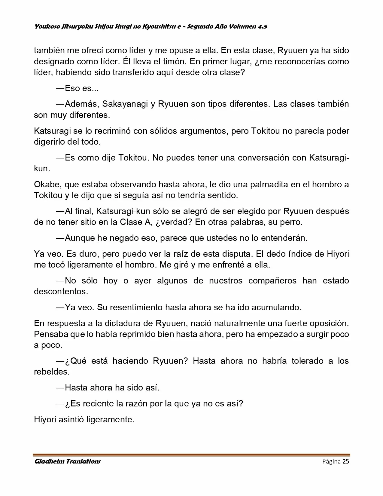 Página 25 del Manga