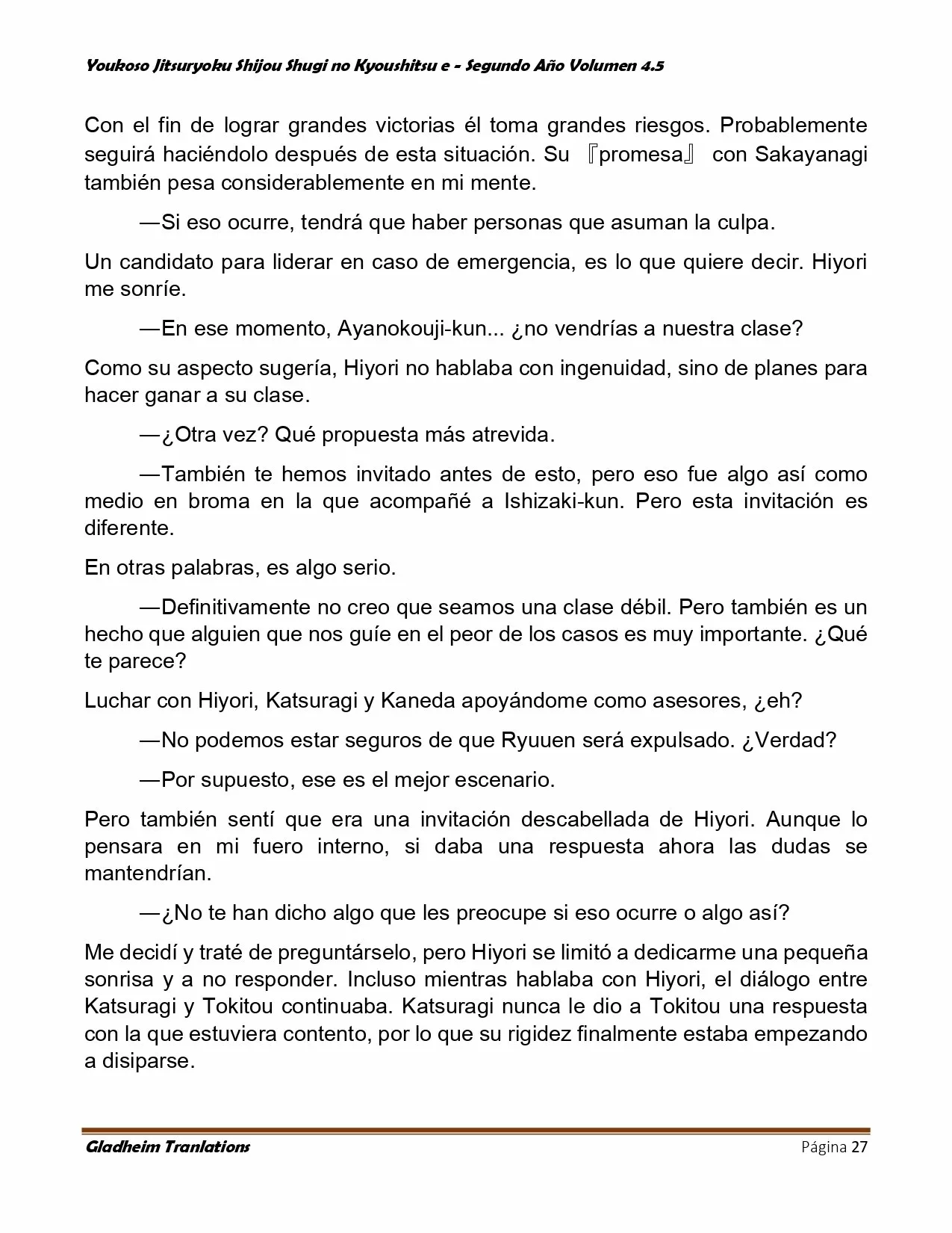 Página 27 del Manga