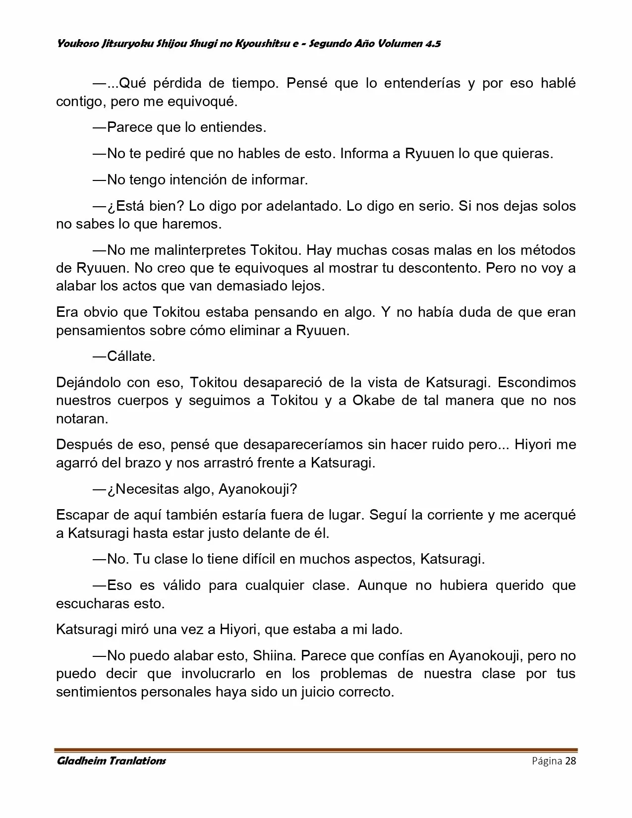 Página 28 del Manga