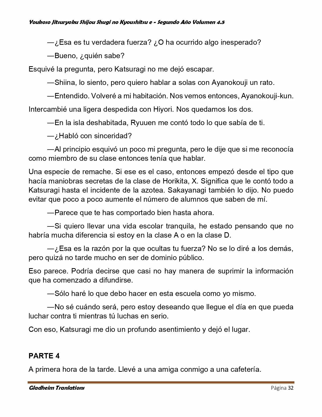 Página 32 del Manga