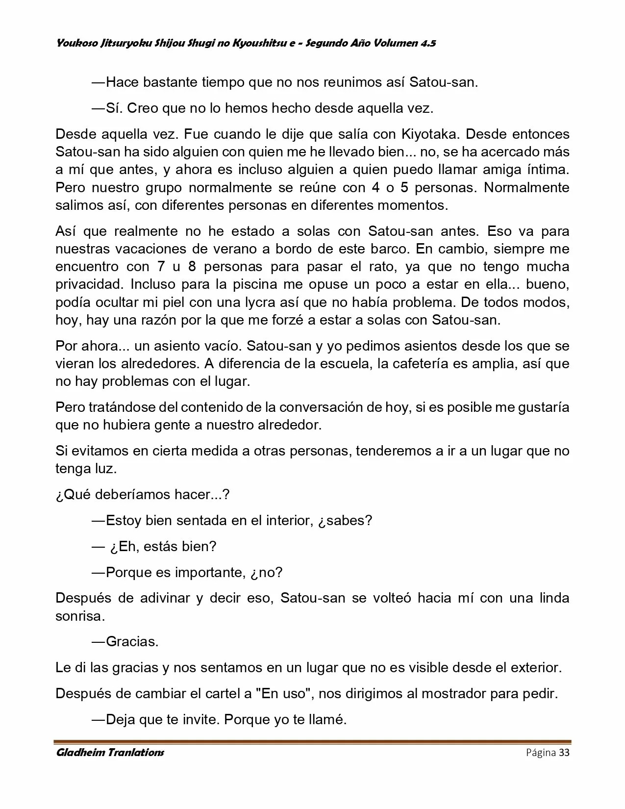 Página 33 del Manga