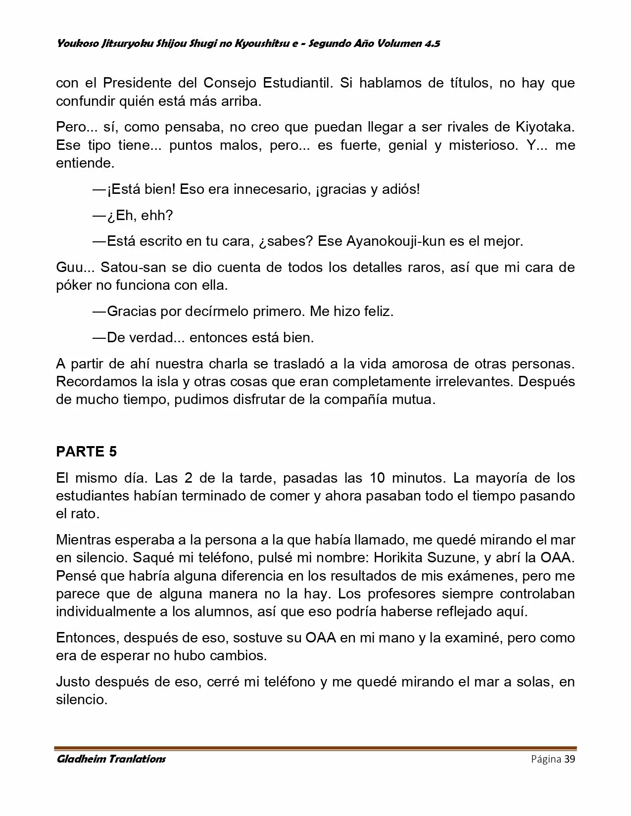 Página 39 del Manga