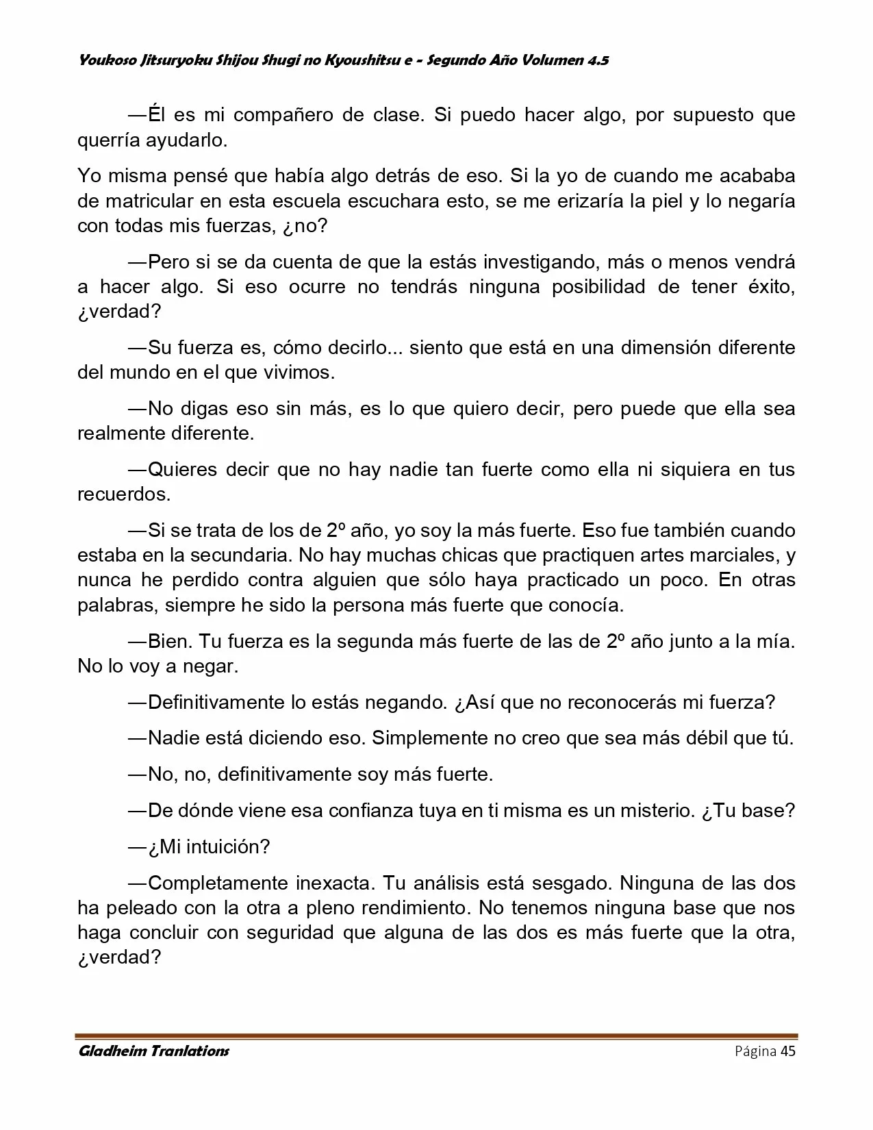 Página 45 del Manga