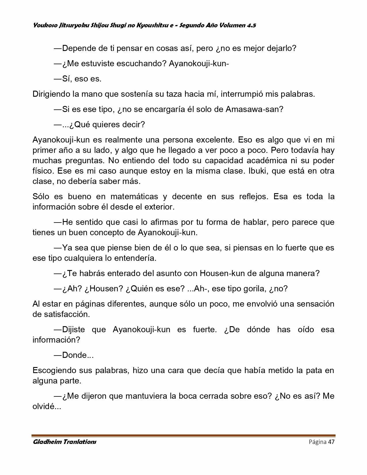 Página 47 del Manga