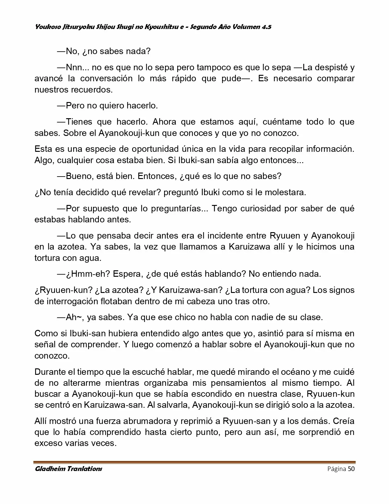Página 50 del Manga