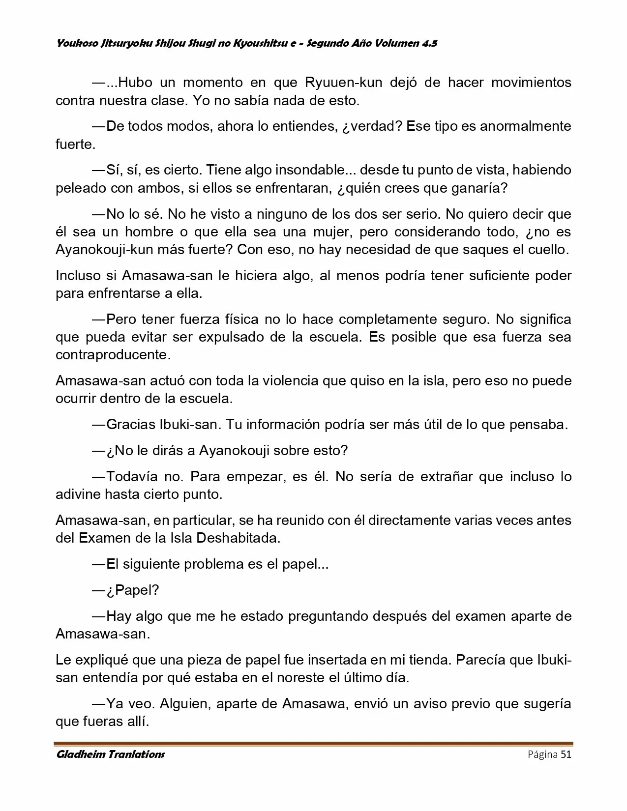 Página 51 del Manga