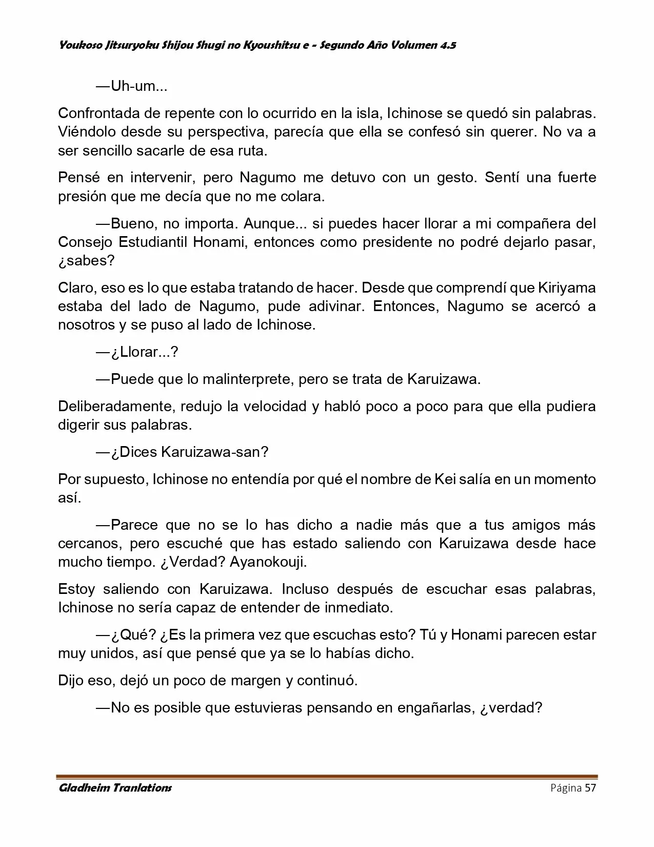 Página 57 del Manga