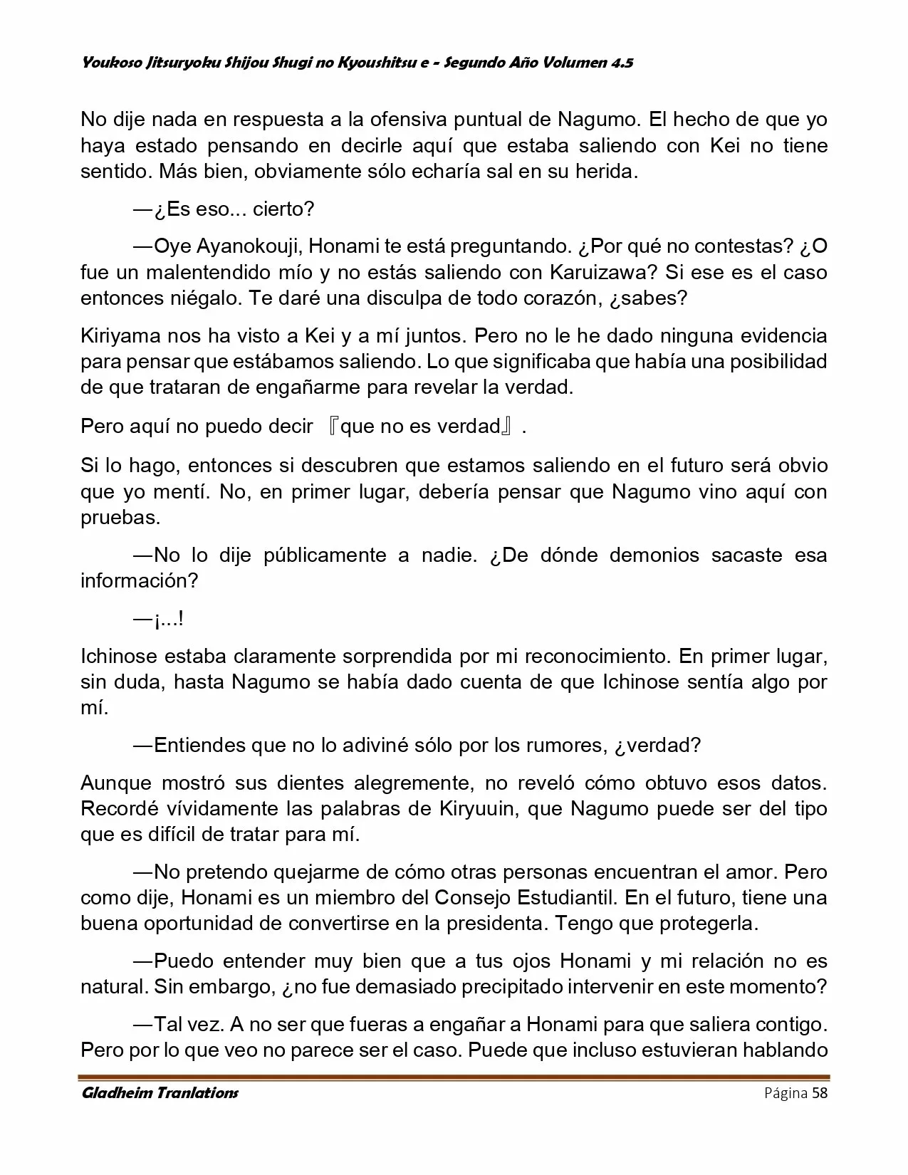 Página 58 del Manga