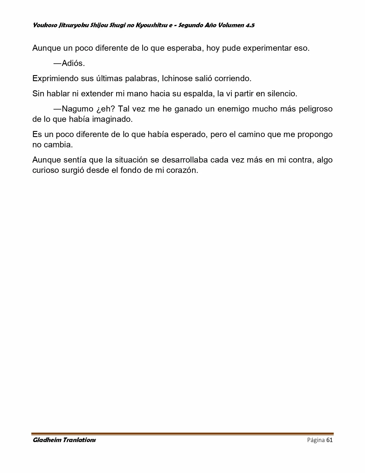 Página 61 del Manga