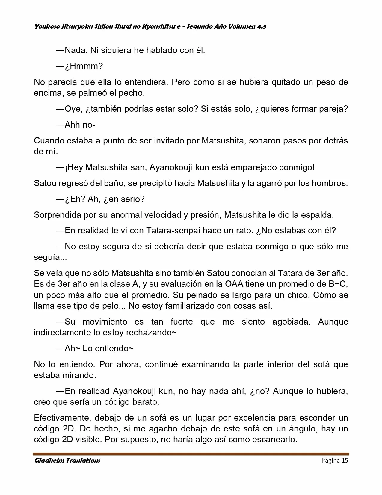 Página 15 del Manga