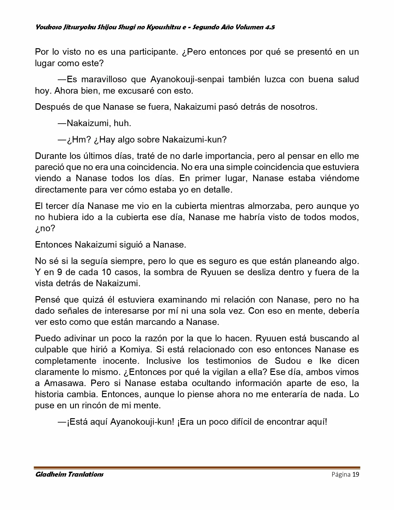 Página 19 del Manga