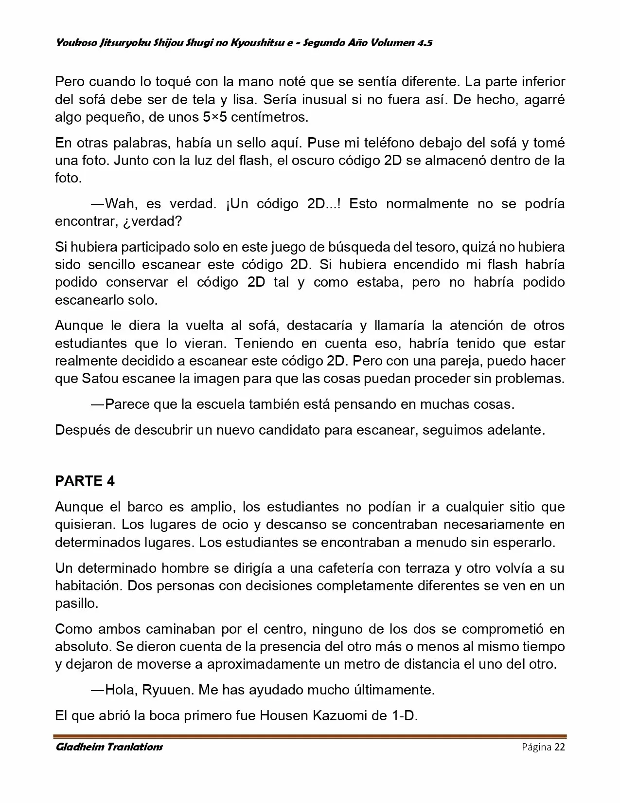 Página 22 del Manga