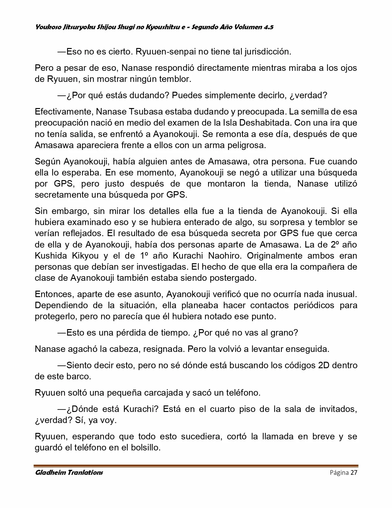 Página 27 del Manga