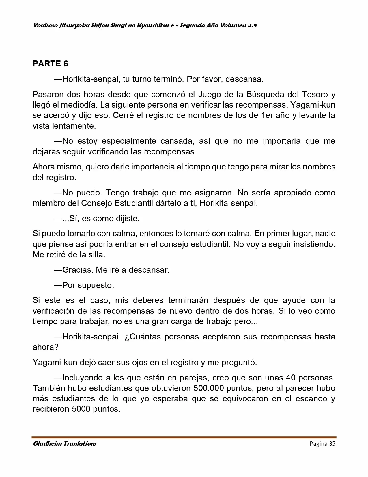 Página 35 del Manga