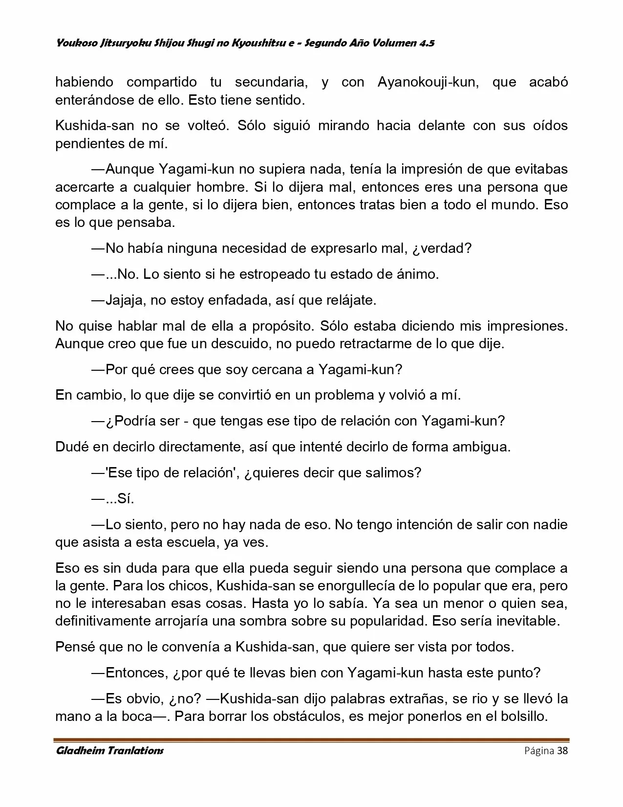 Página 38 del Manga