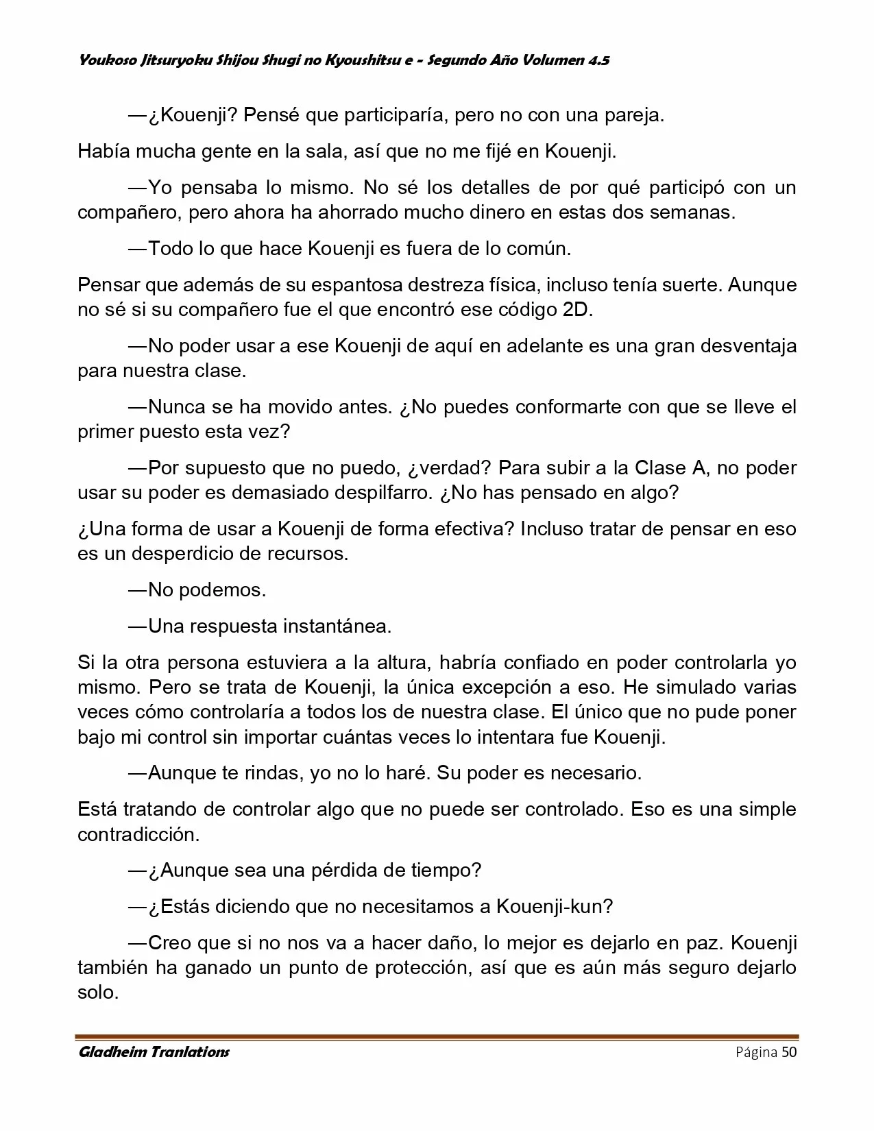 Página 50 del Manga