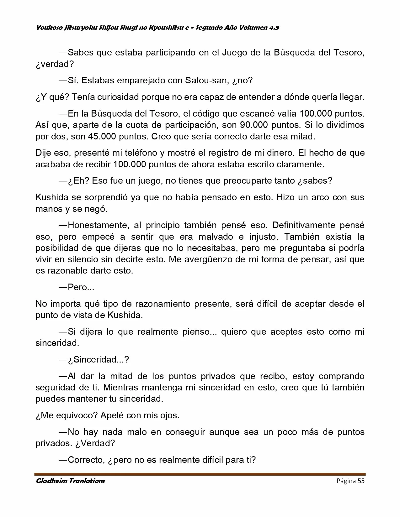 Página 55 del Manga