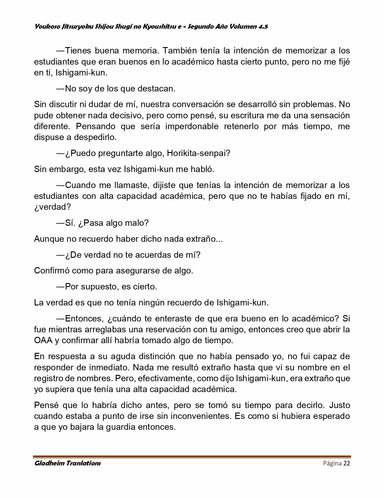 Página 22 del Manga