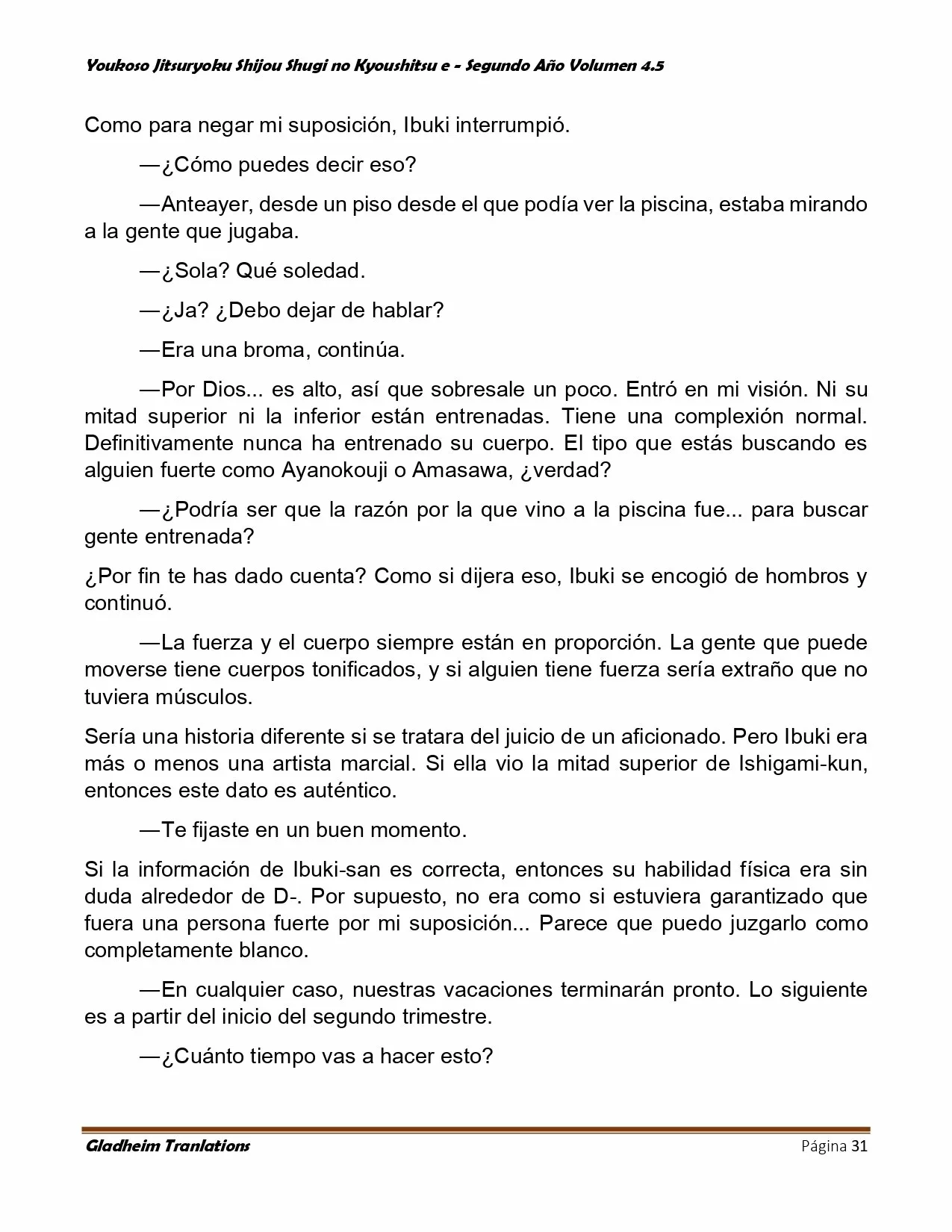 Página 31 del Manga