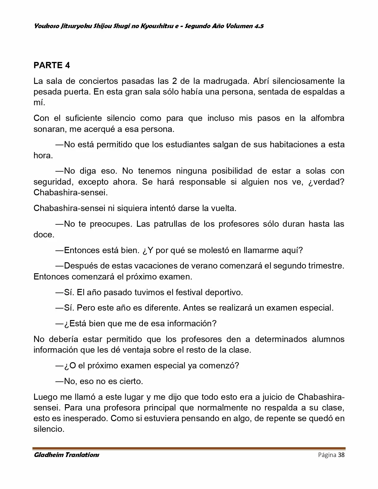 Página 38 del Manga