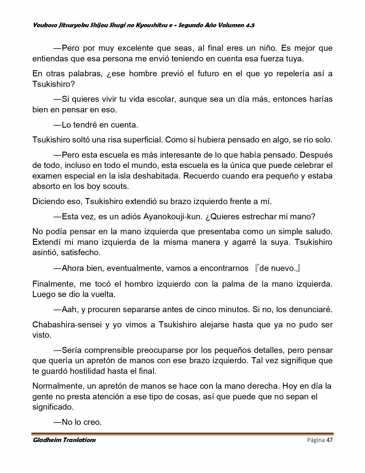 Página 47 del Manga