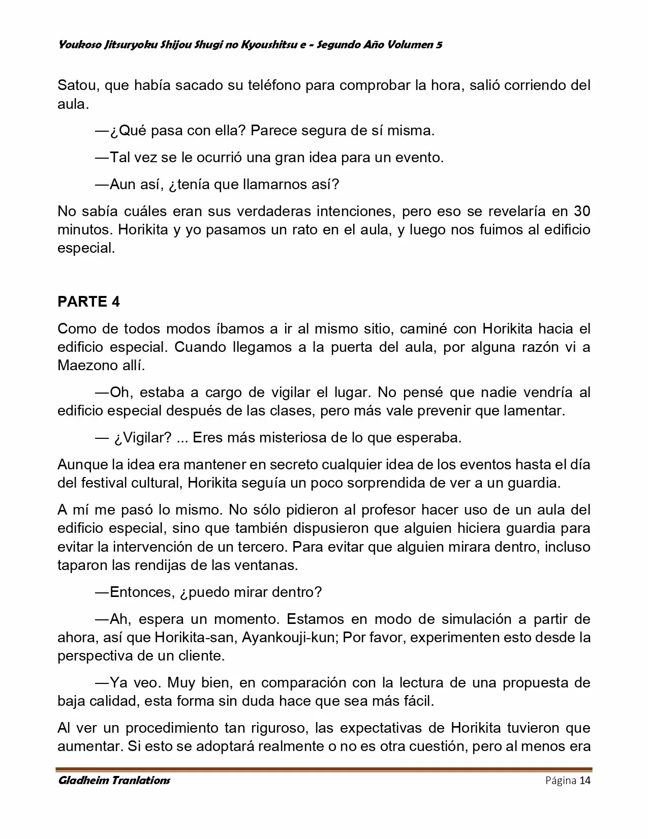 Página 14 del Manga