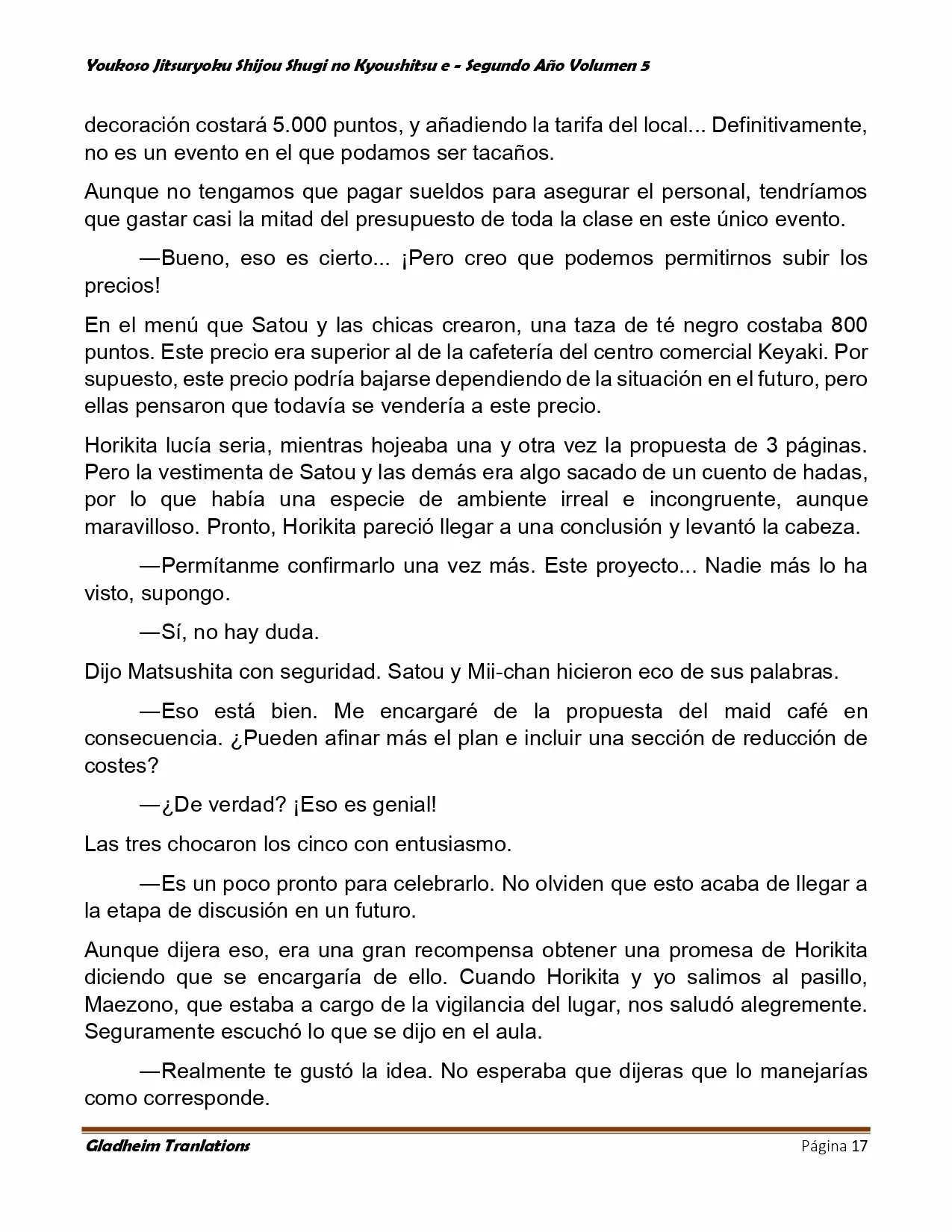 Página 17 del Manga