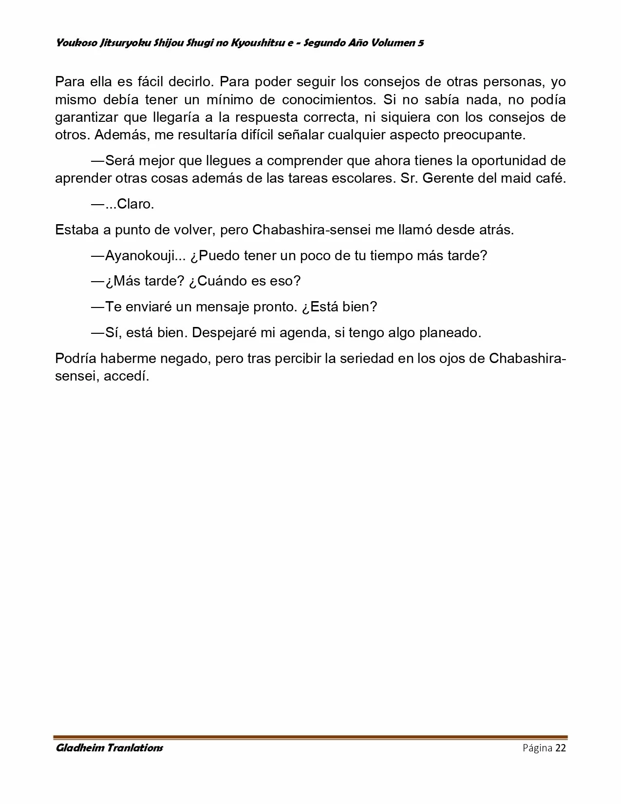 Página 22 del Manga