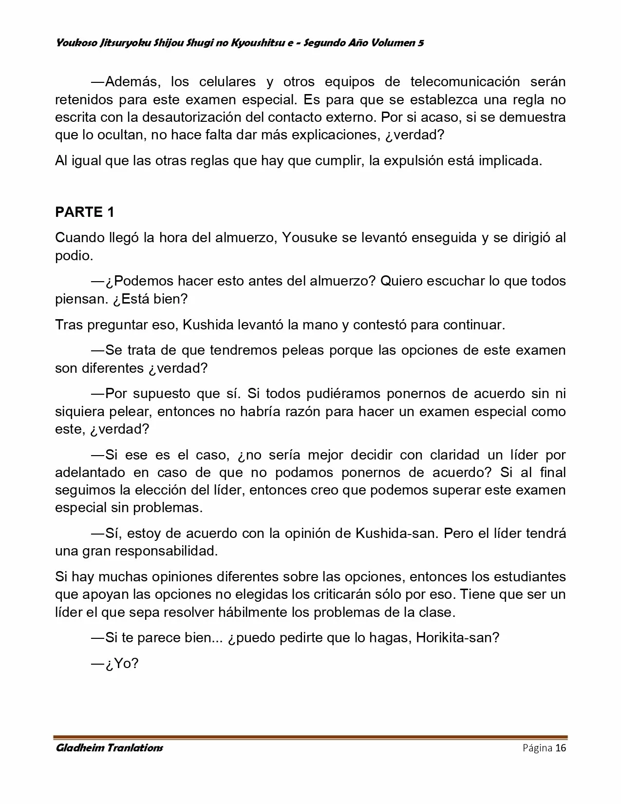 Página 16 del Manga