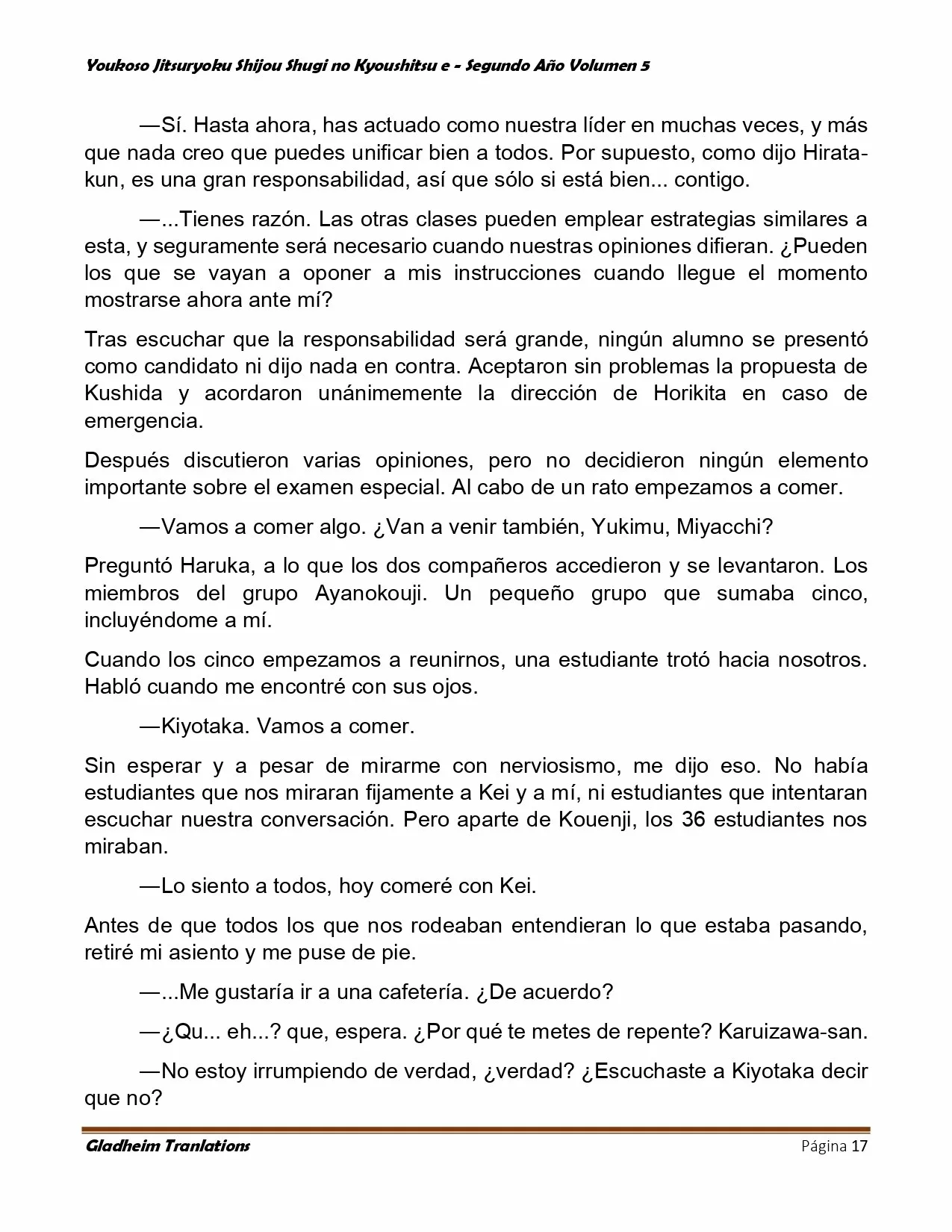 Página 17 del Manga