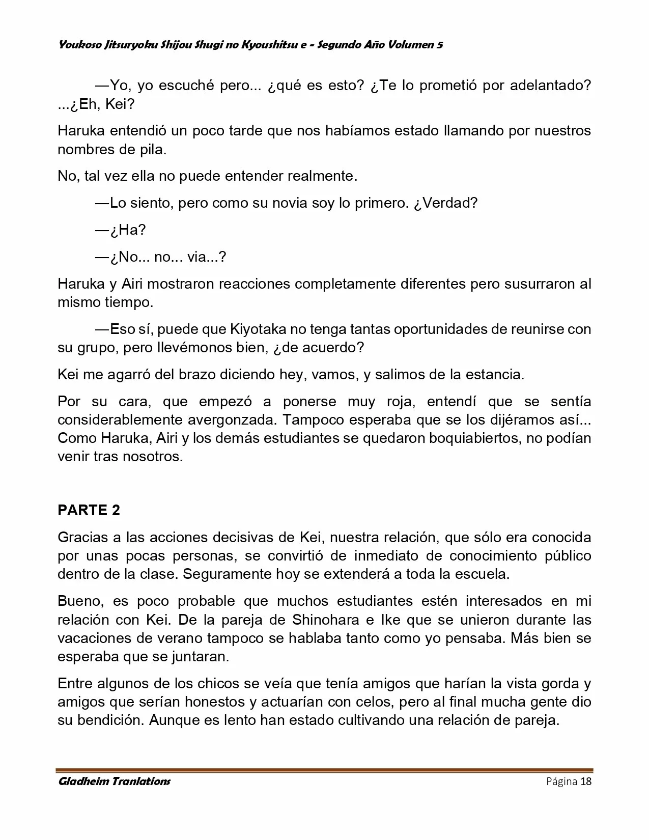 Página 18 del Manga