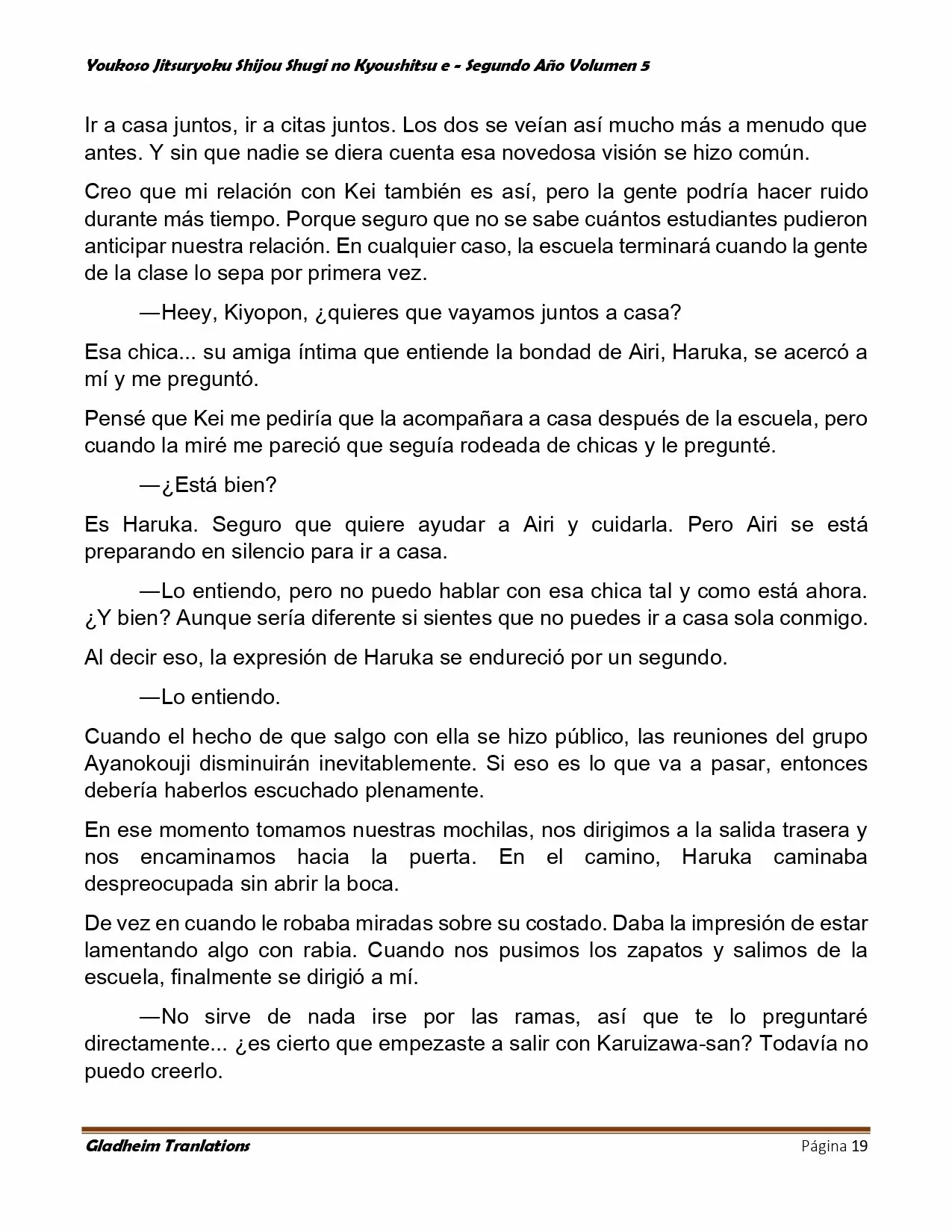 Página 19 del Manga