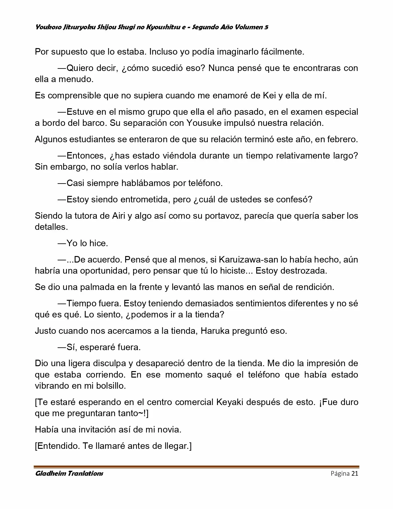 Página 21 del Manga