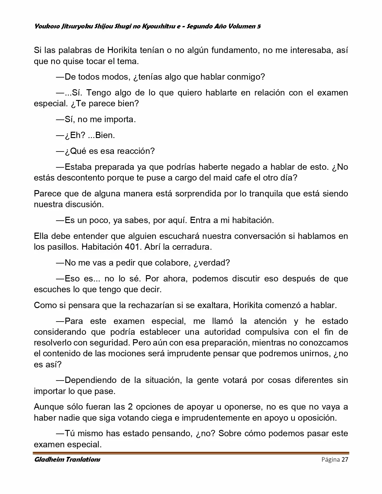 Página 27 del Manga