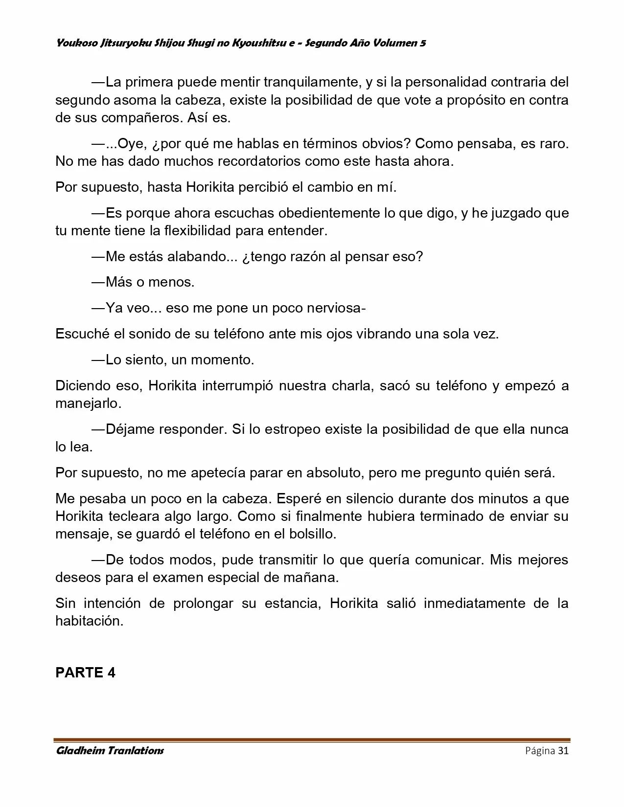 Página 31 del Manga