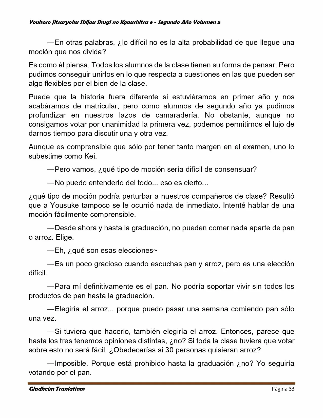 Página 33 del Manga