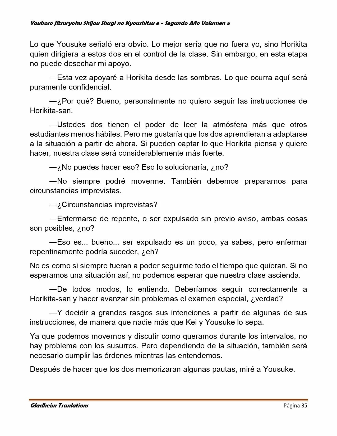 Página 35 del Manga