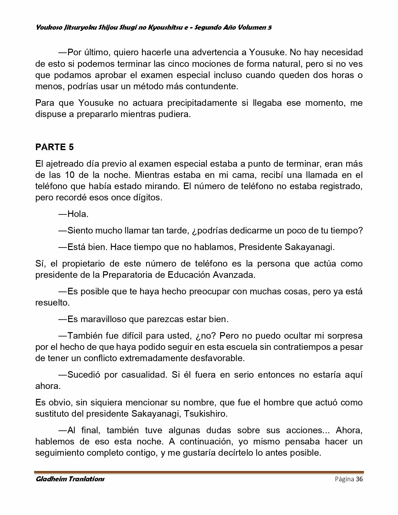 Página 36 del Manga