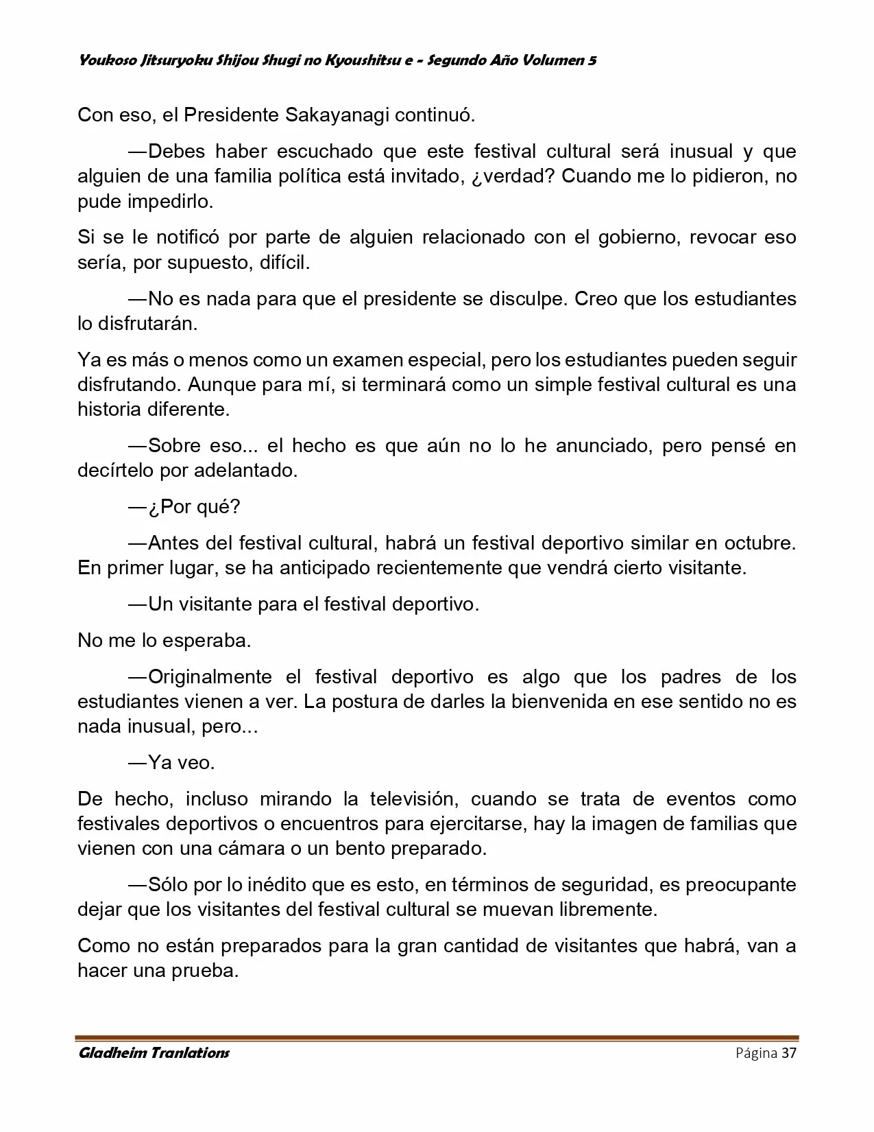 Página 37 del Manga