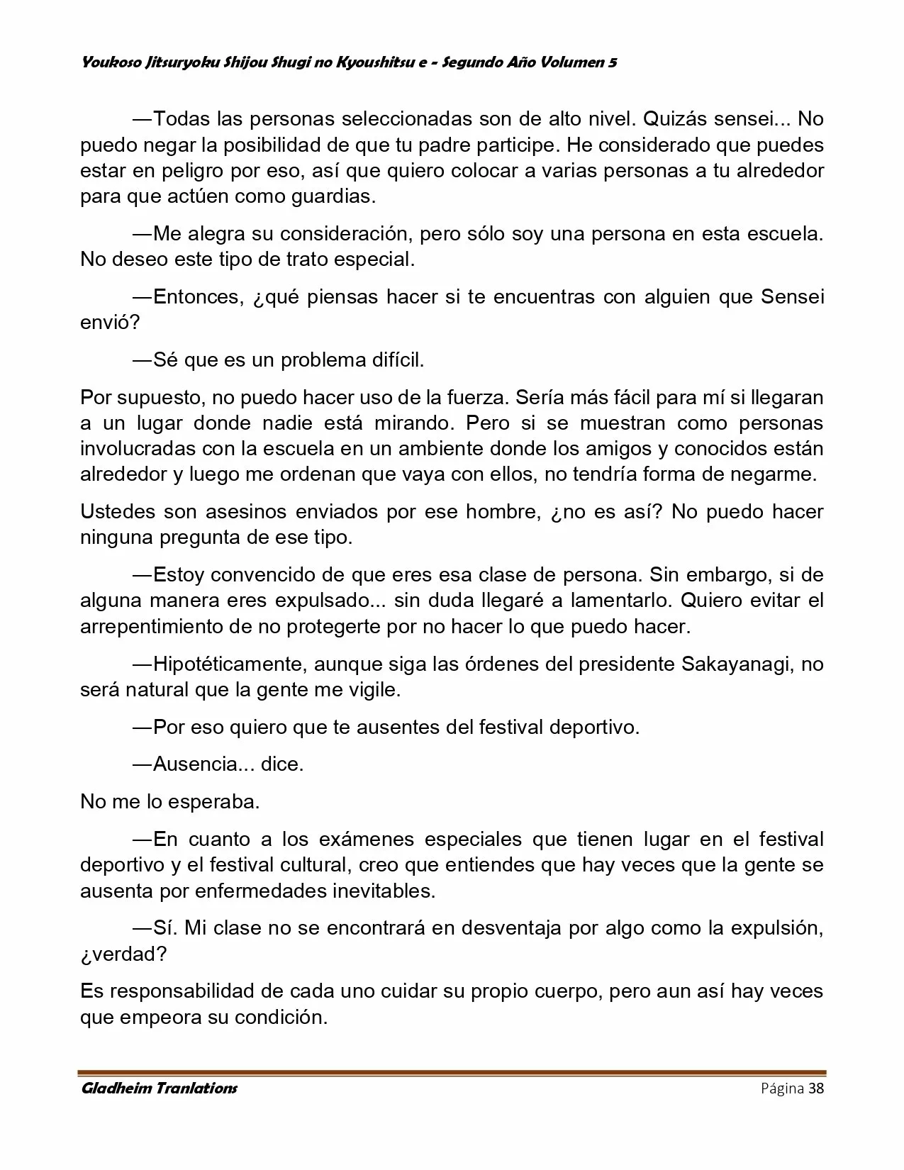 Página 38 del Manga