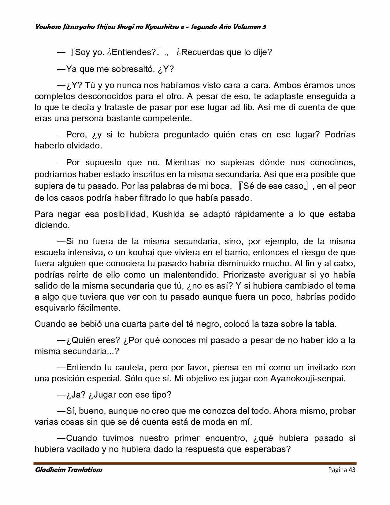 Página 43 del Manga