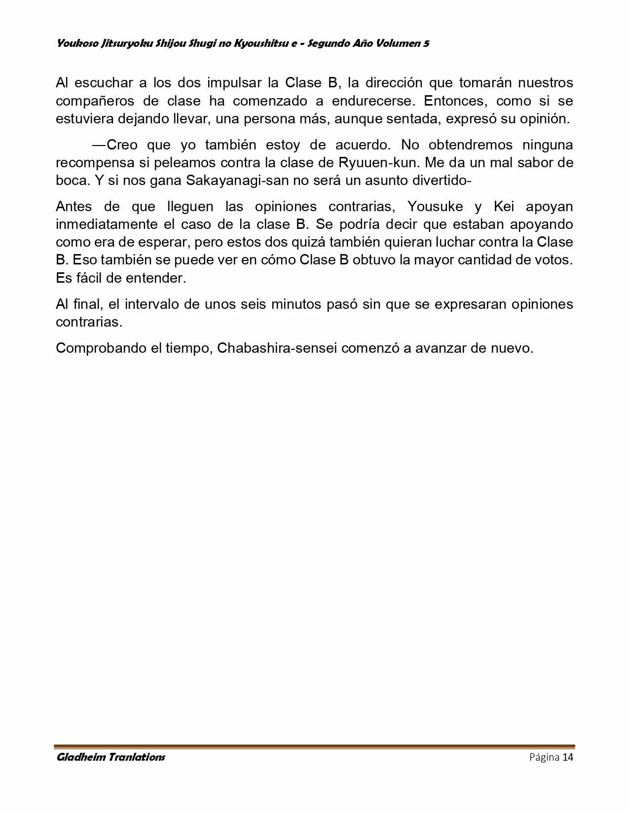 Página 14 del Manga