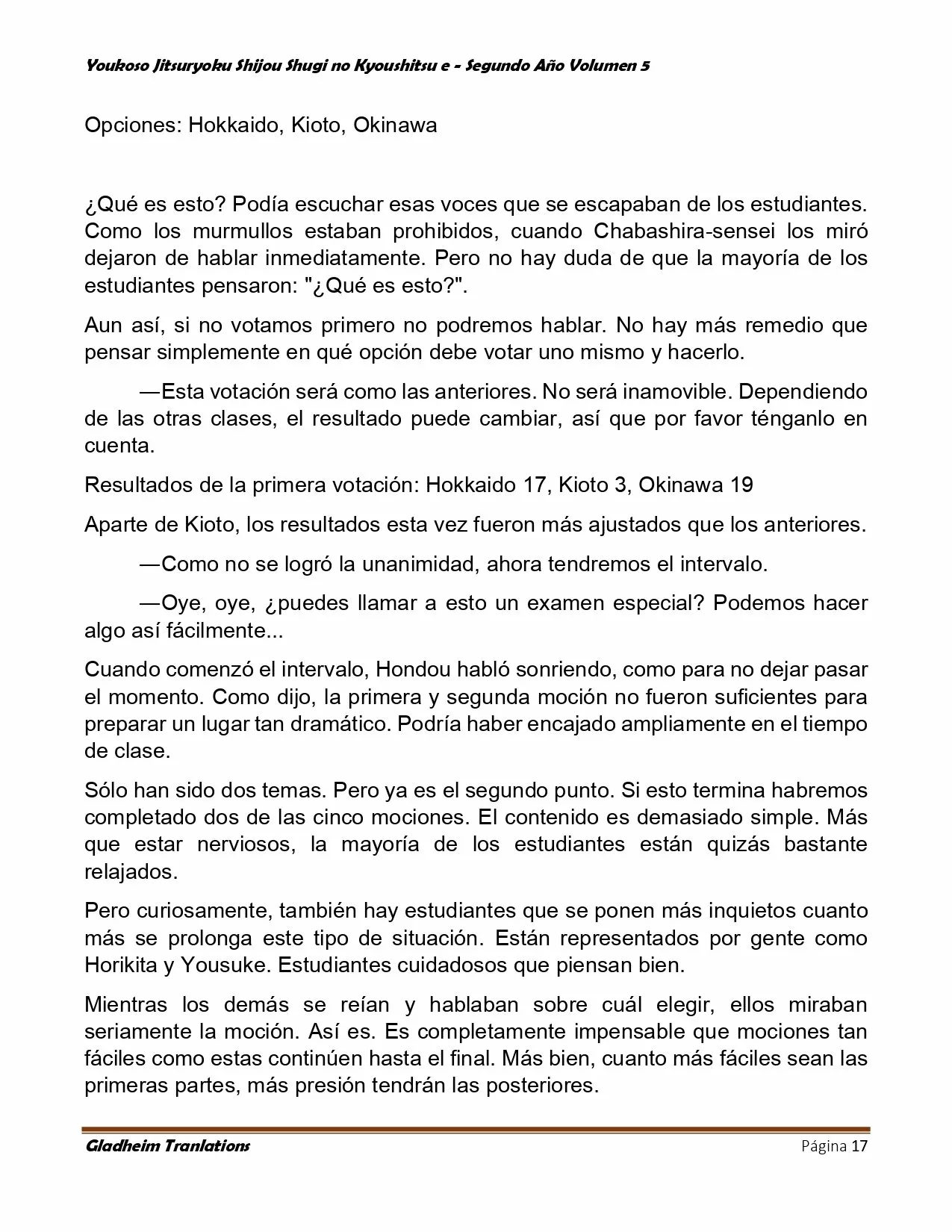 Página 17 del Manga