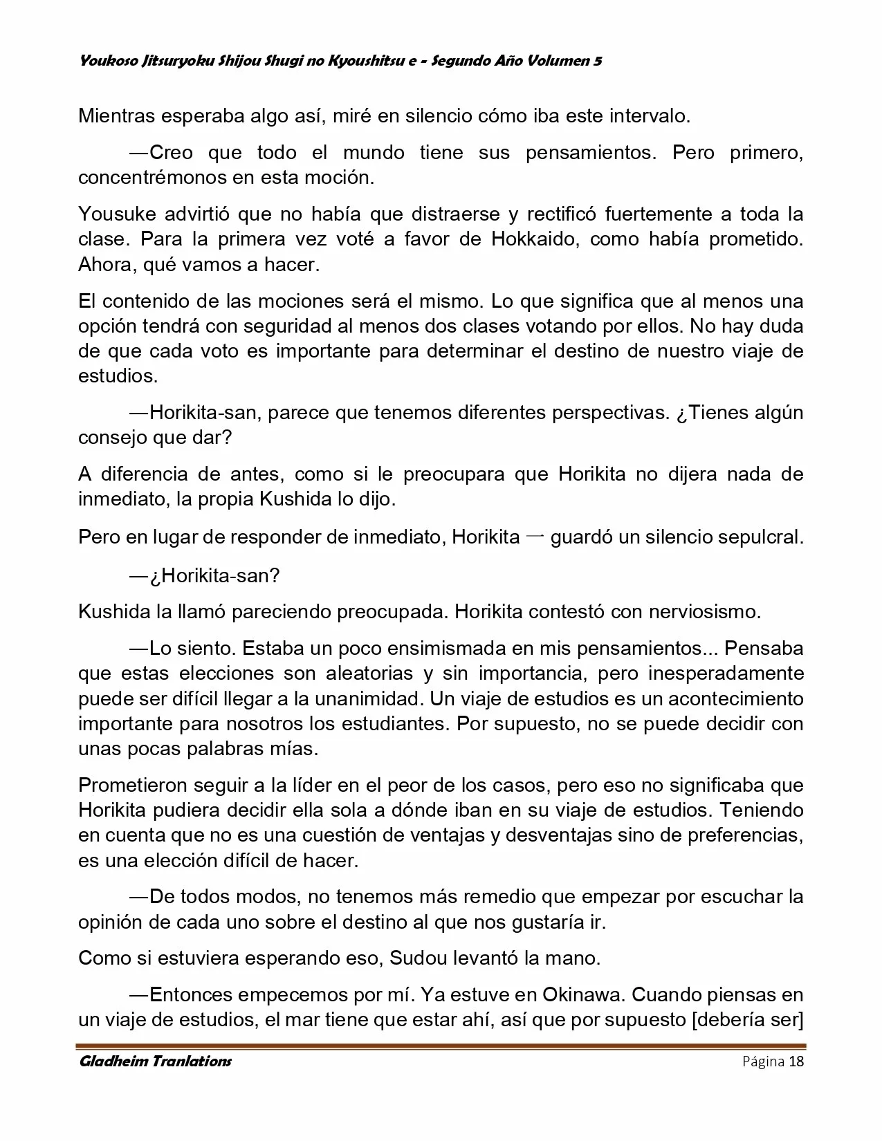 Página 18 del Manga