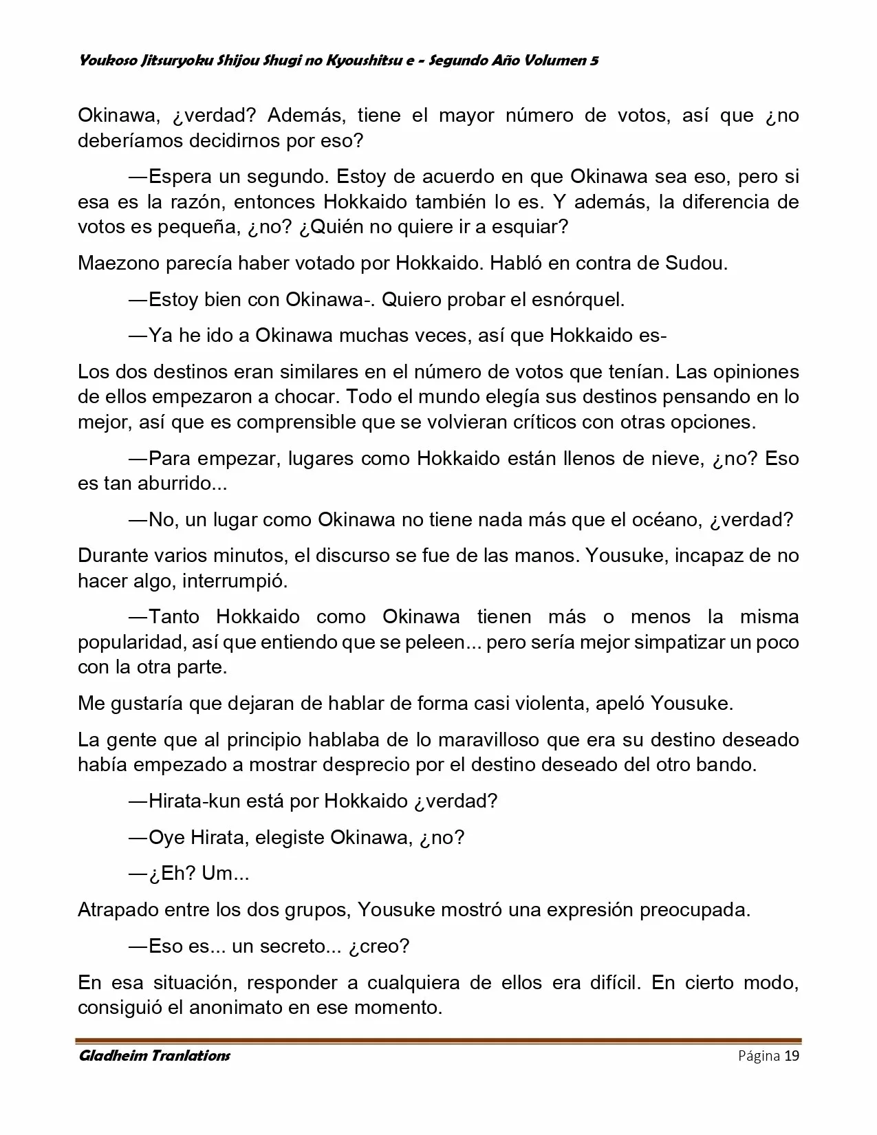 Página 19 del Manga