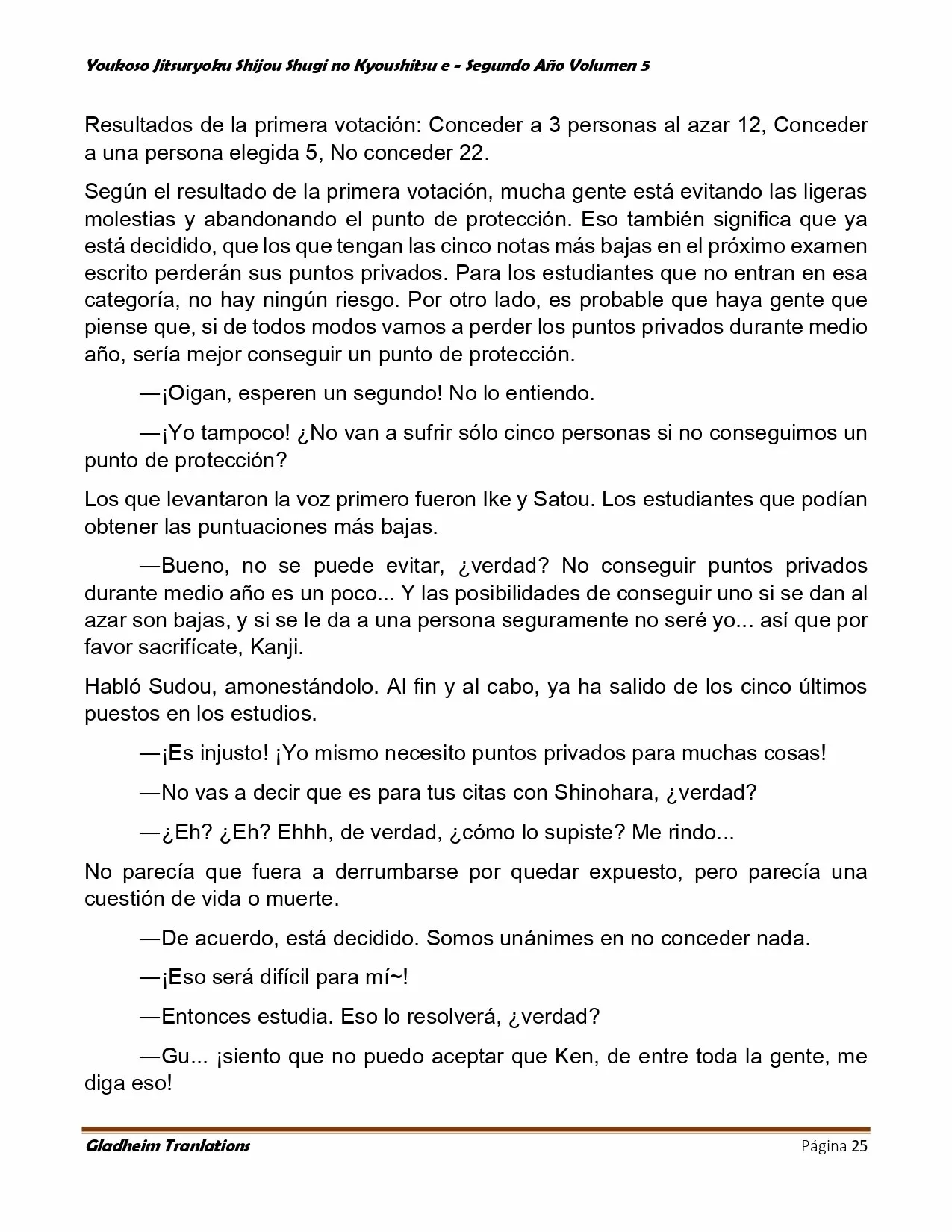 Página 25 del Manga