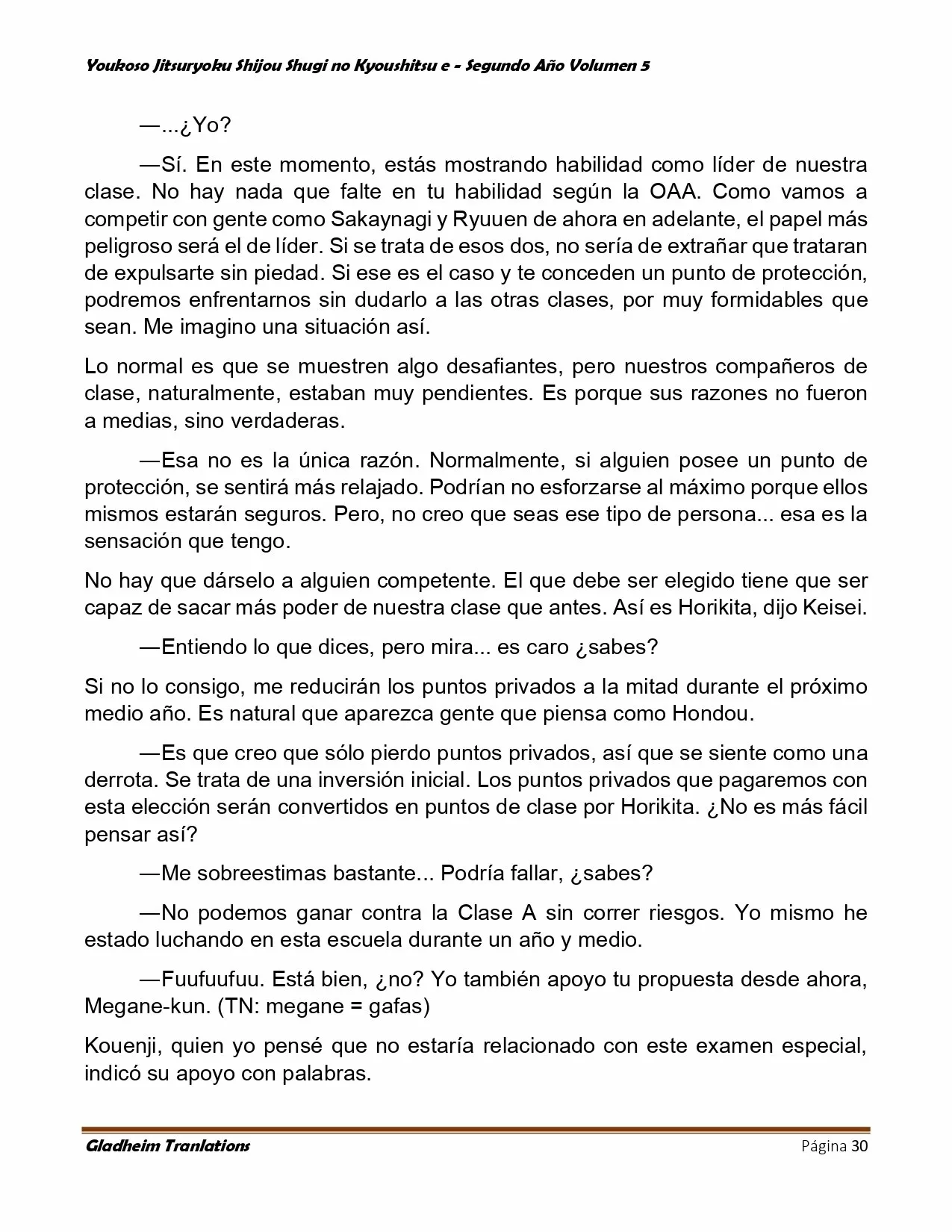 Página 30 del Manga