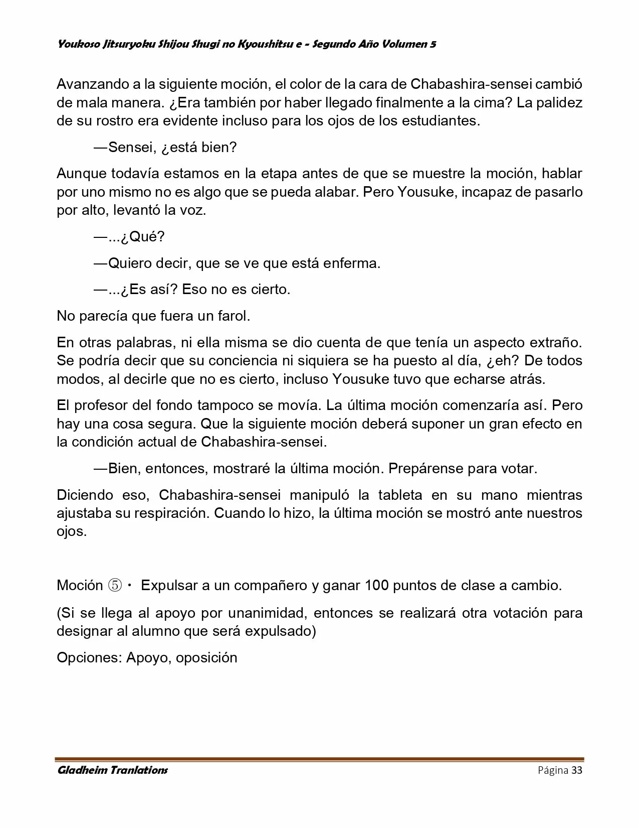 Página 33 del Manga