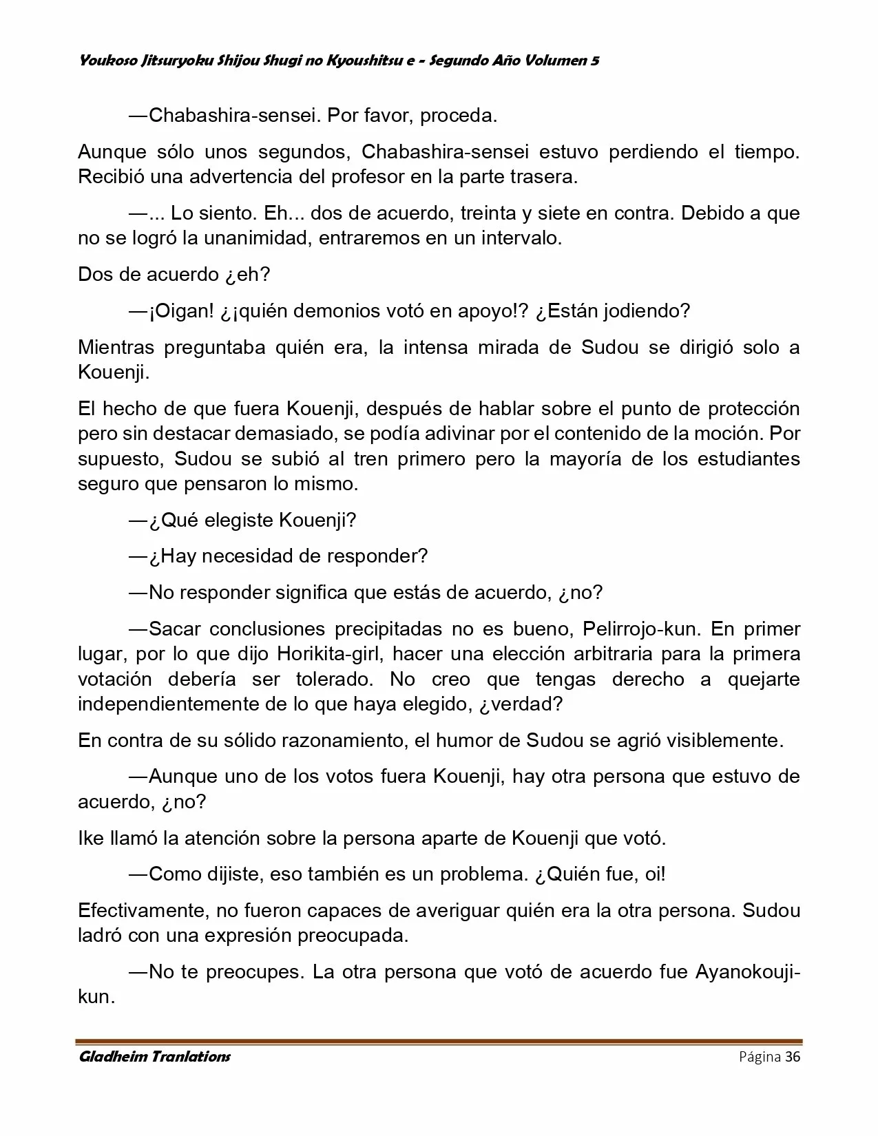 Página 36 del Manga