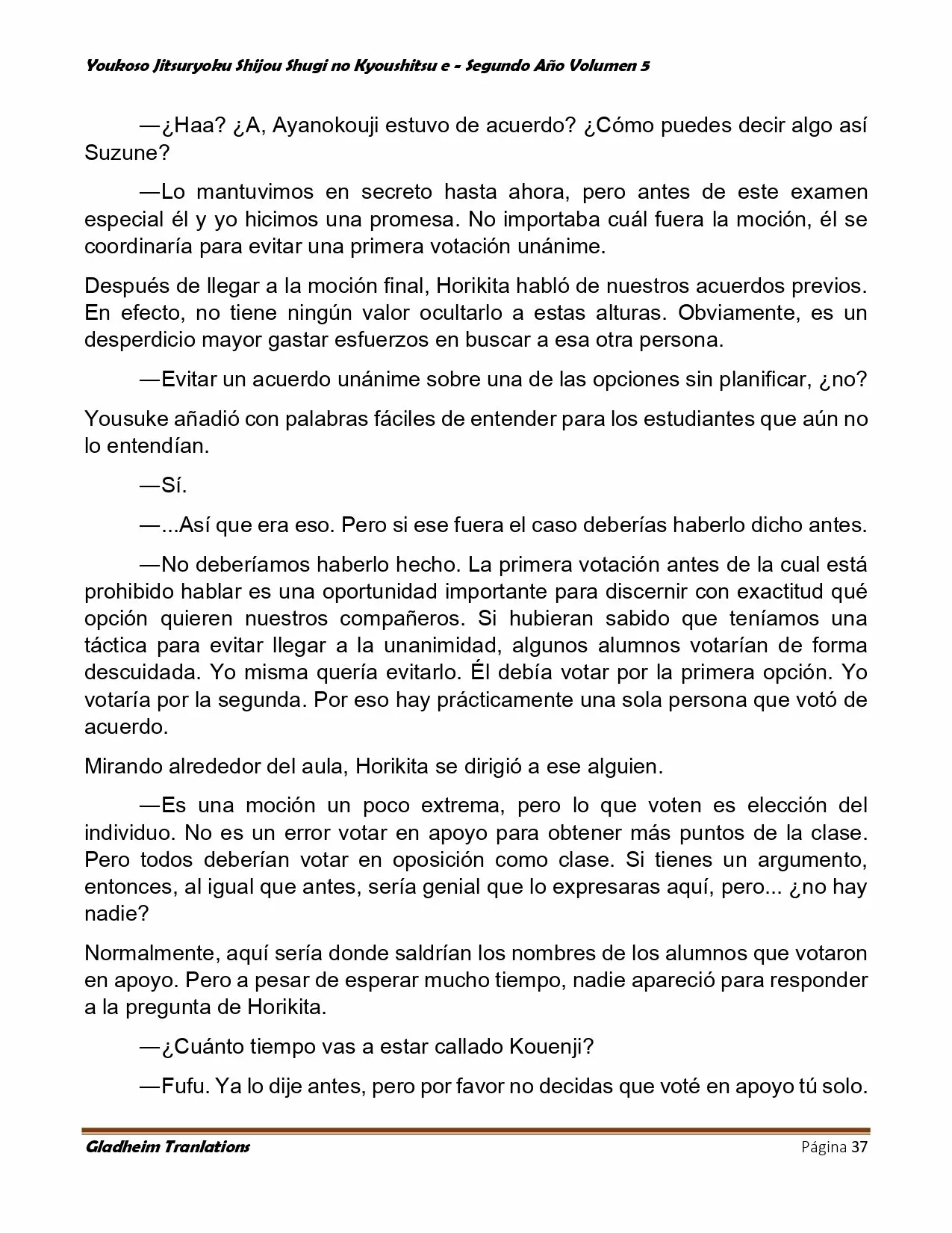 Página 37 del Manga